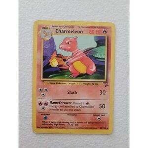 Pokemon Charmeleon Card - Red and Yellow